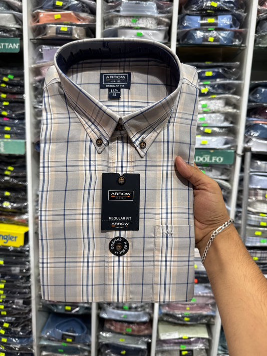 2162 DL-CAMISA ARROW PREMIUM REGULAR  FIT MANGA LARGA