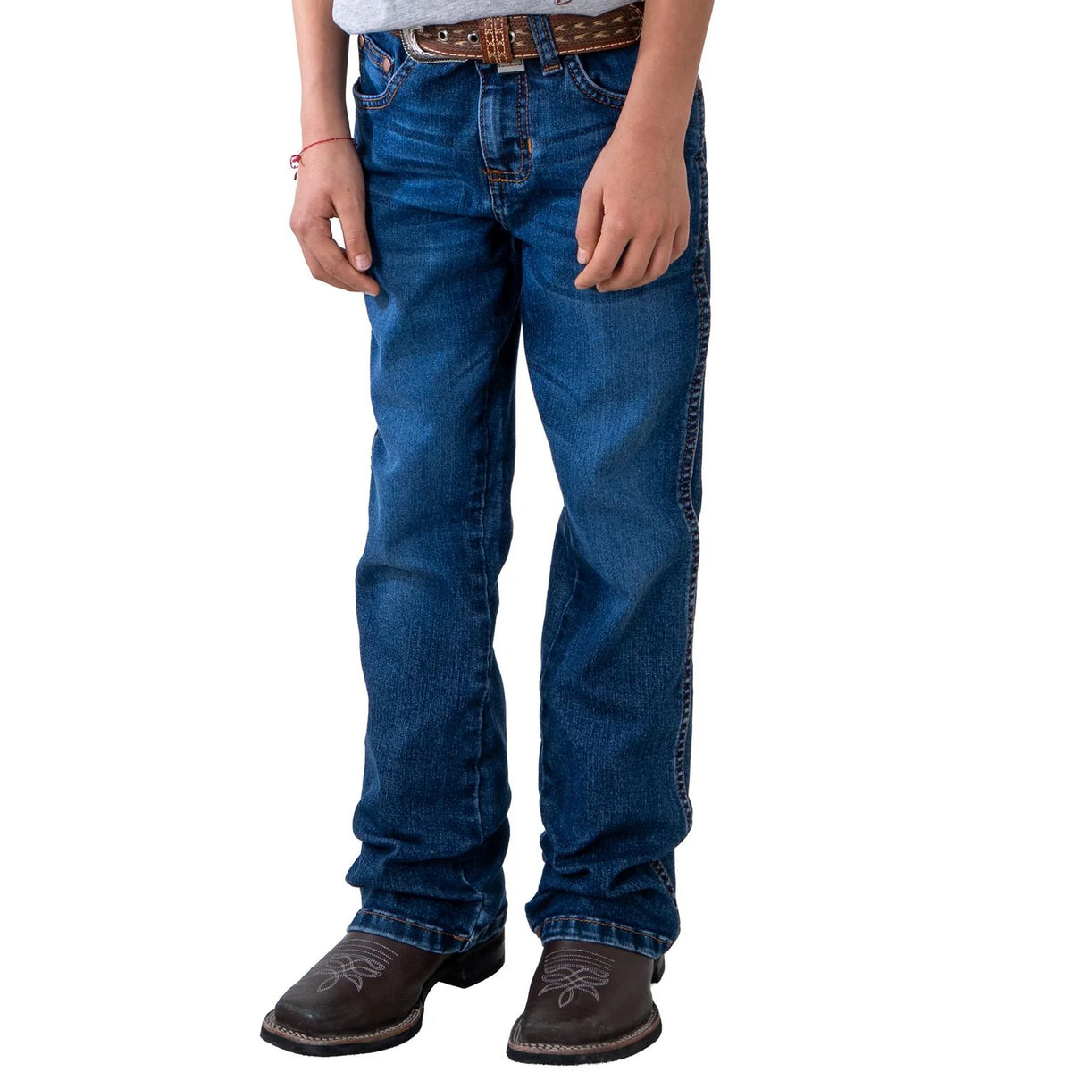 112381280|Pantalon Slim Boot Retro nino