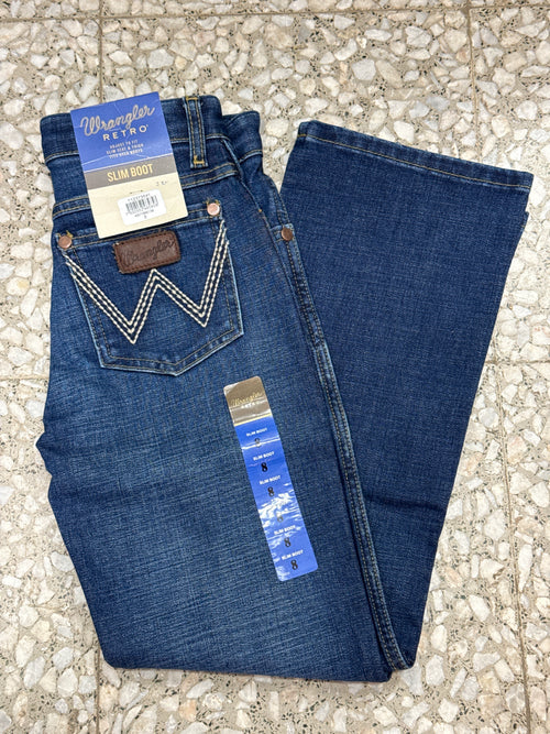 112373641|Pantalon Slim Boot Retro nino