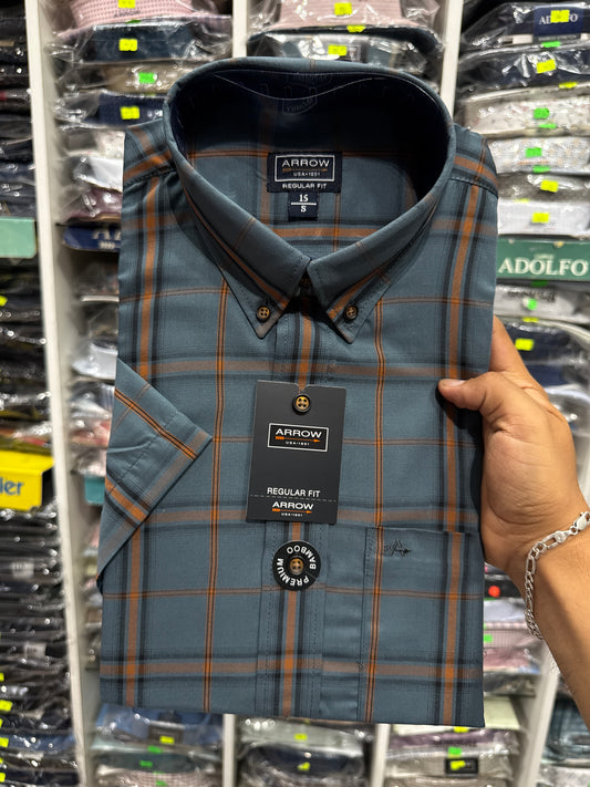 2201 DL-CAMISA ARROW PREMIUM REGULAR  FIT MANGA CORTA