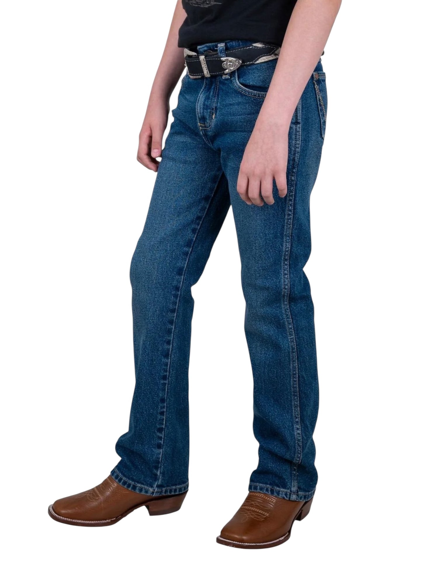 112381281|Pantalon Slim Boot Retro nino