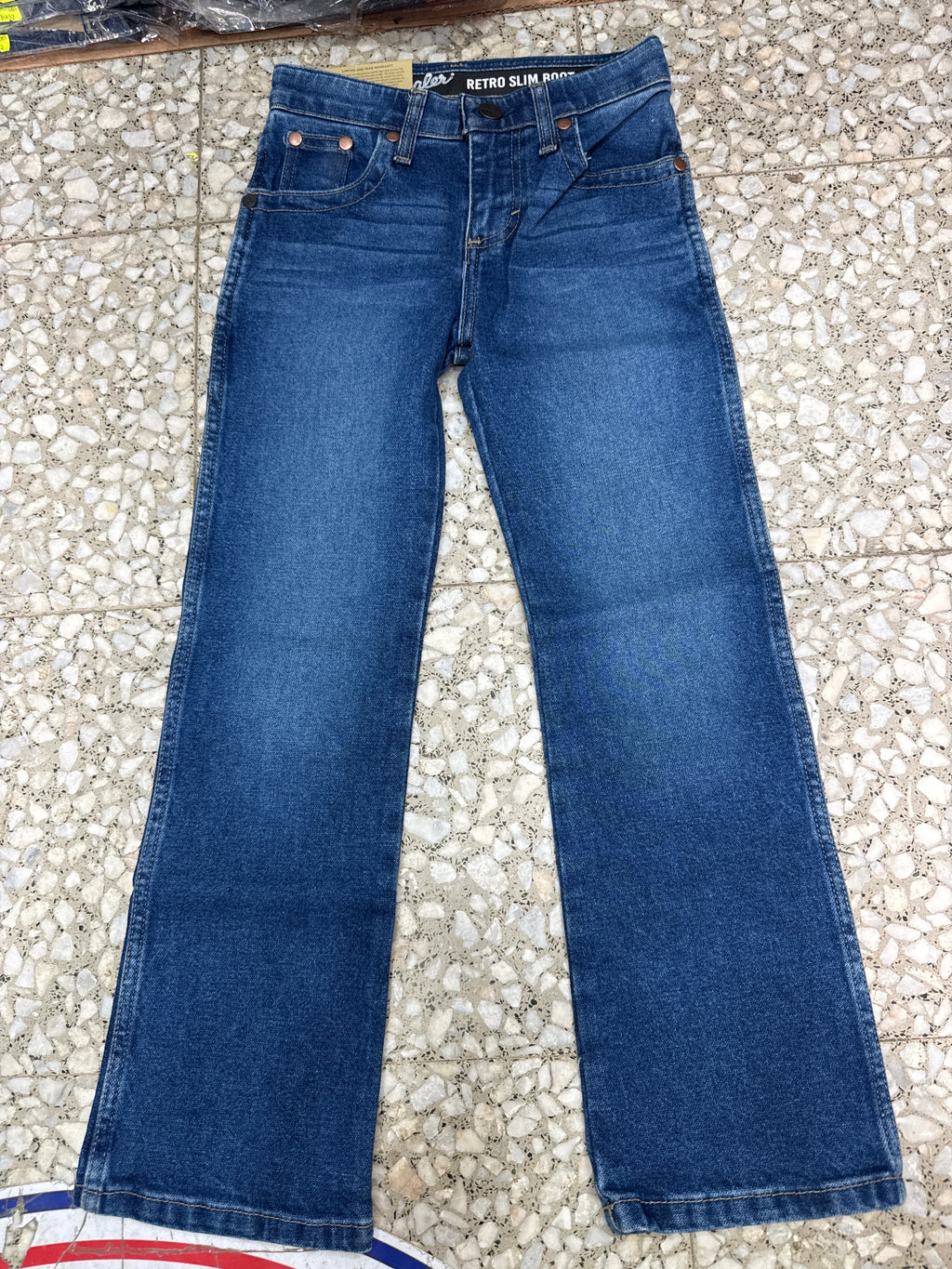 112373640|Pantalon Slim Boot Retro nino