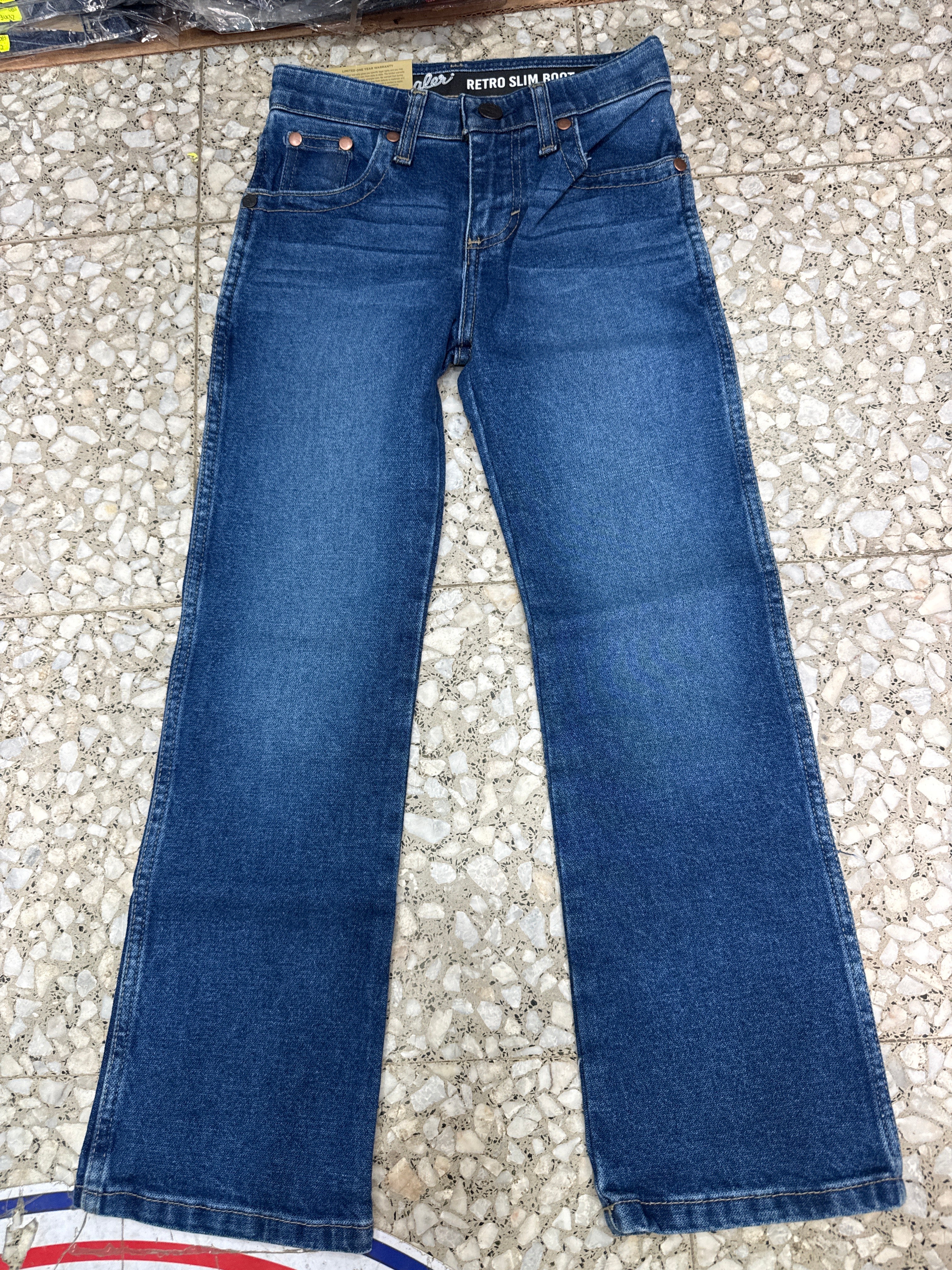 112373640|Pantalon Slim Boot Retro nino