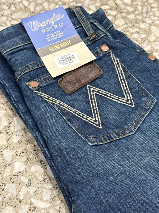 112380068|Pantalon Slim Boot Retro nino