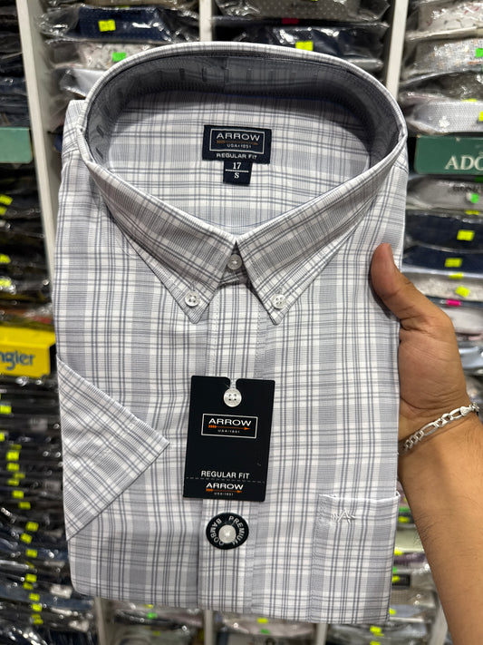 2163 DL-CAMISA ARROW PREMIUM REGULAR  FIT MANGA CORTA