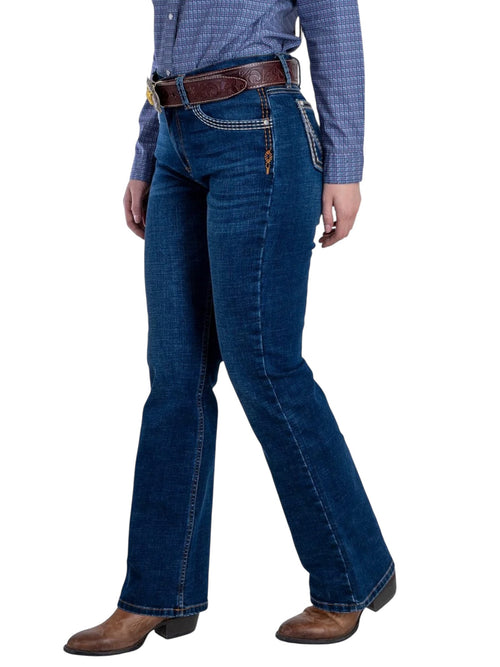 112381266|JEANS HIGH RISE CORTE BOTA