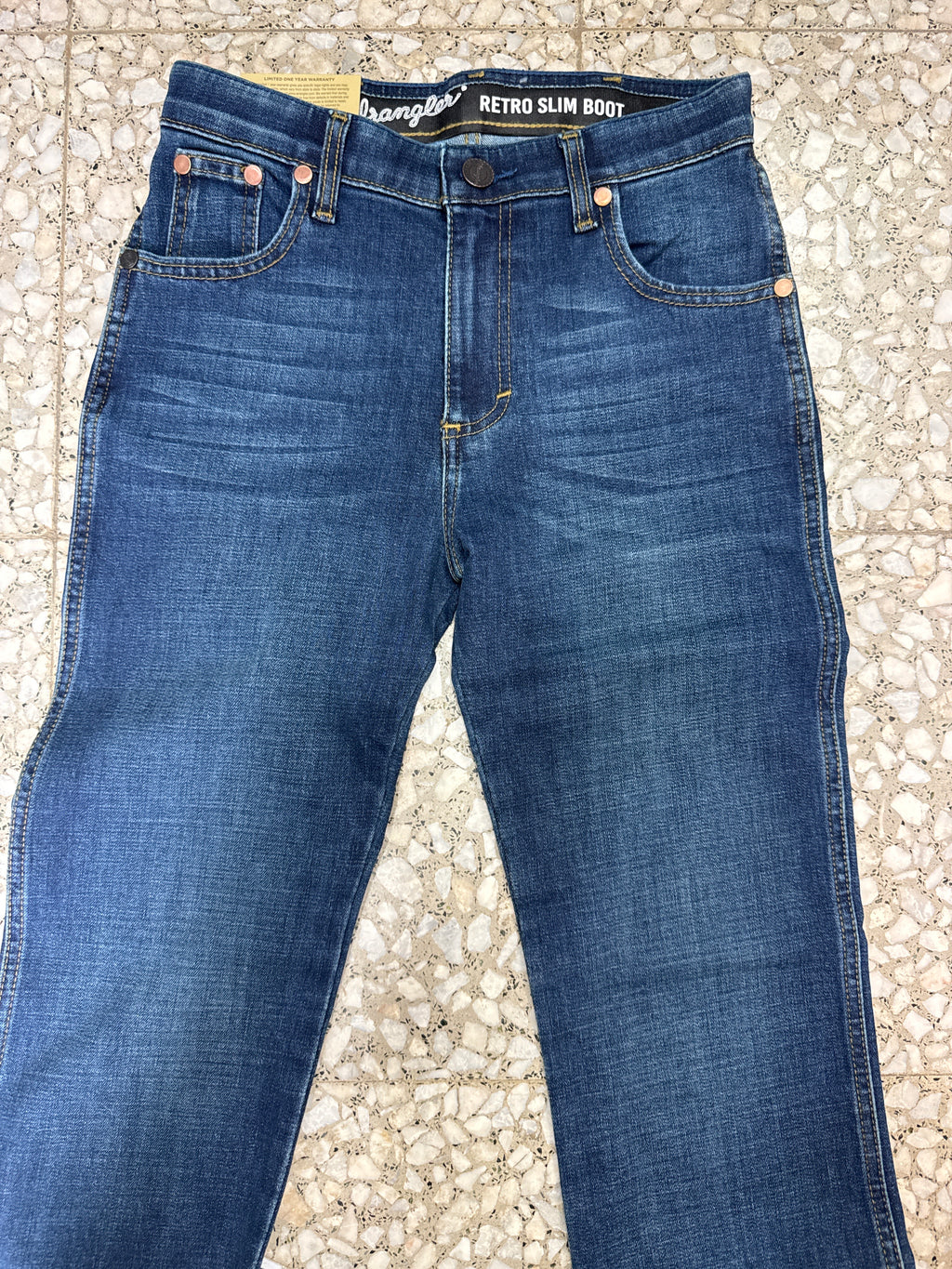 112380068|Pantalon Slim Boot Retro nino