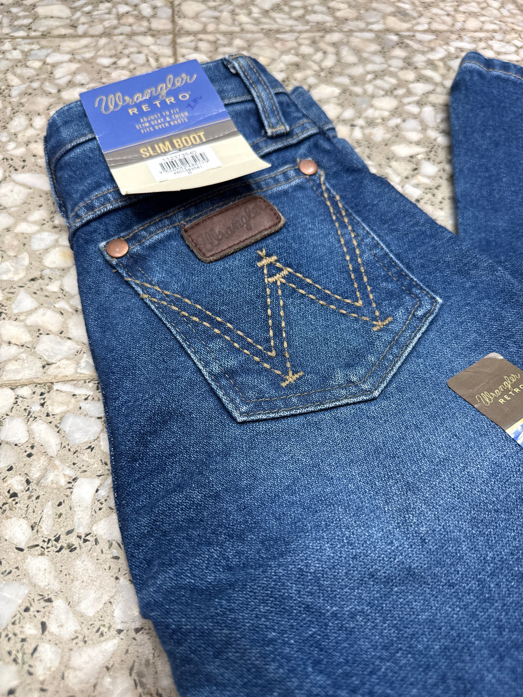 112373640|Pantalon Slim Boot Retro nino
