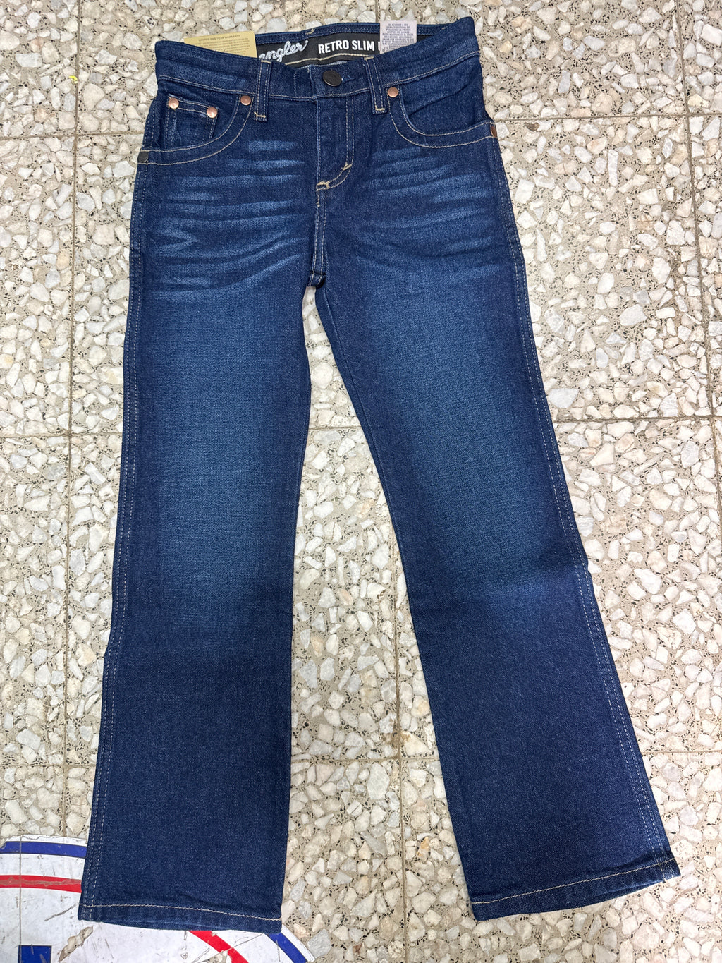 112373642|Pantalon Slim Boot Retro nino