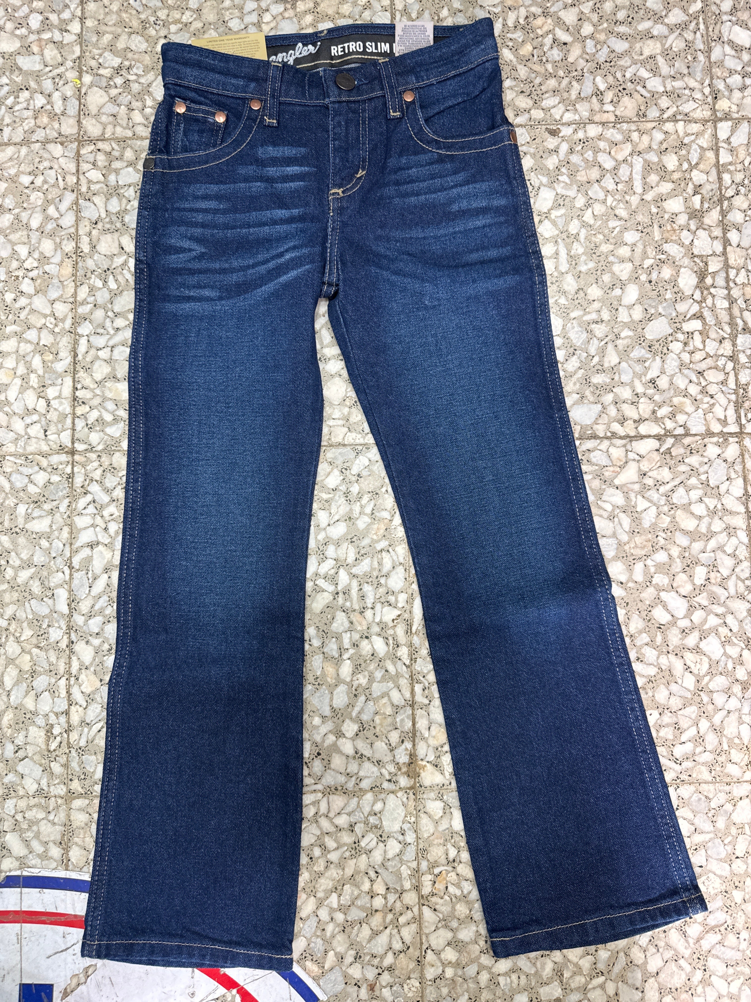 112373642|Pantalon Slim Boot Retro nino