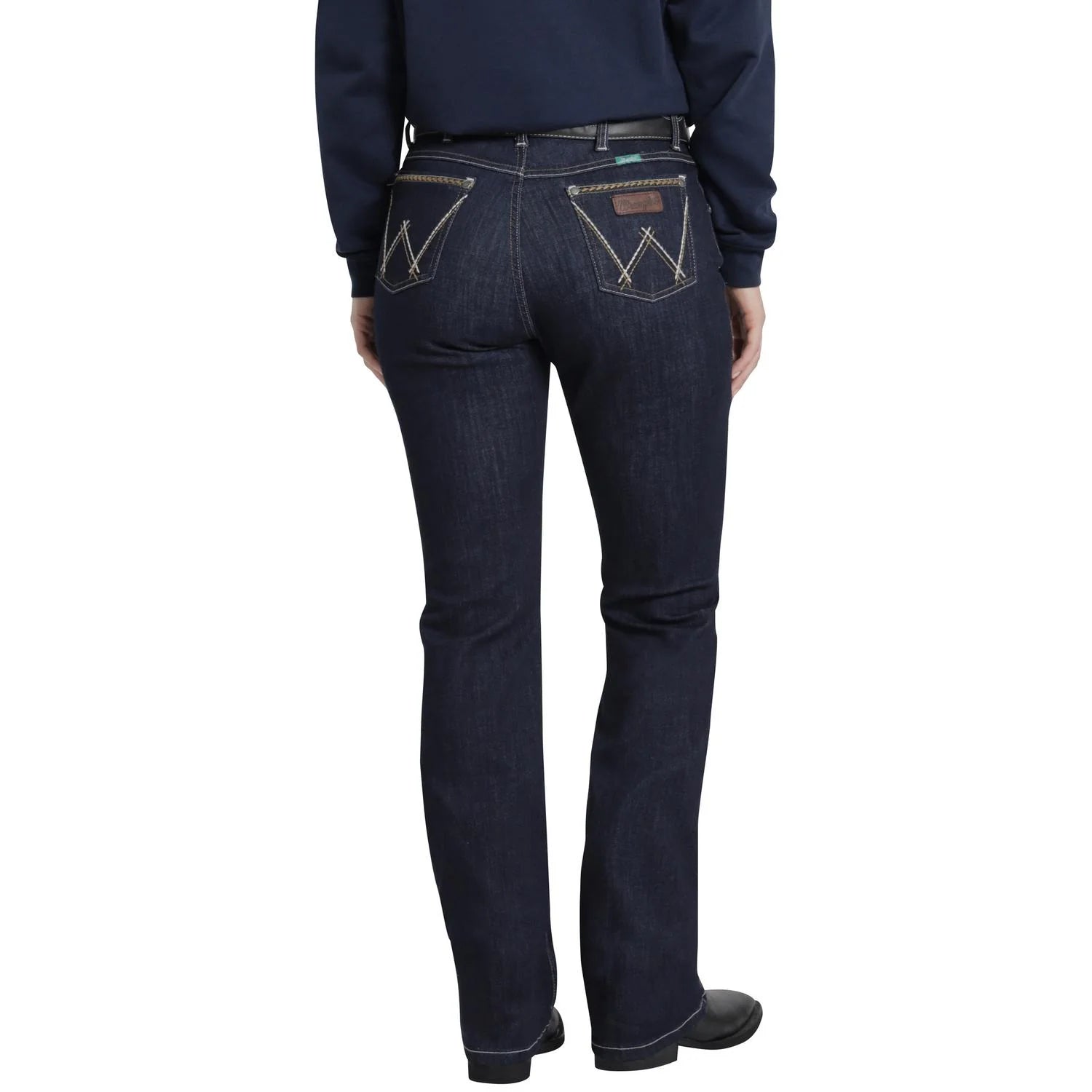 112373944|JEANS HIGH RISE CORTE BOTA