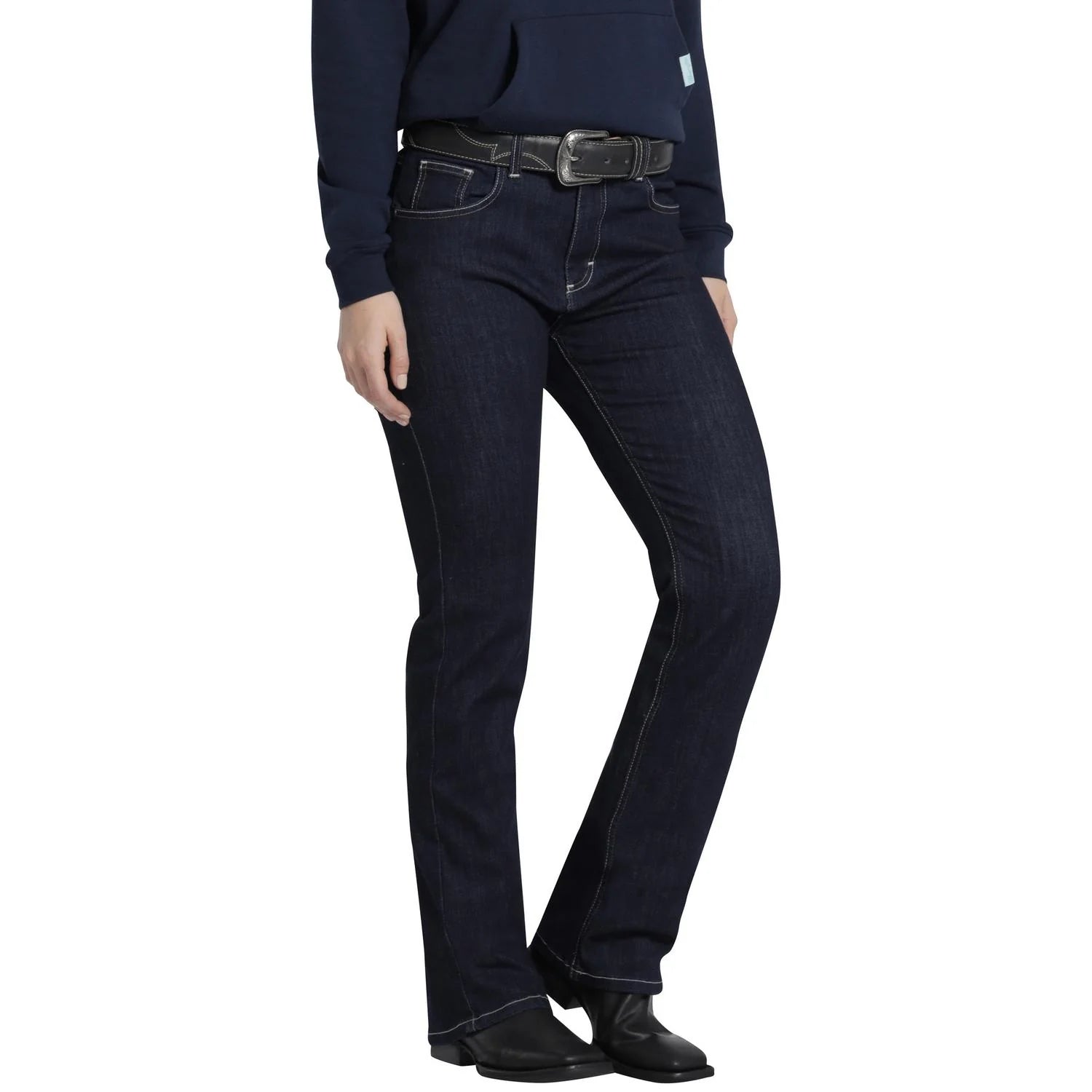 112373944|JEANS HIGH RISE CORTE BOTA