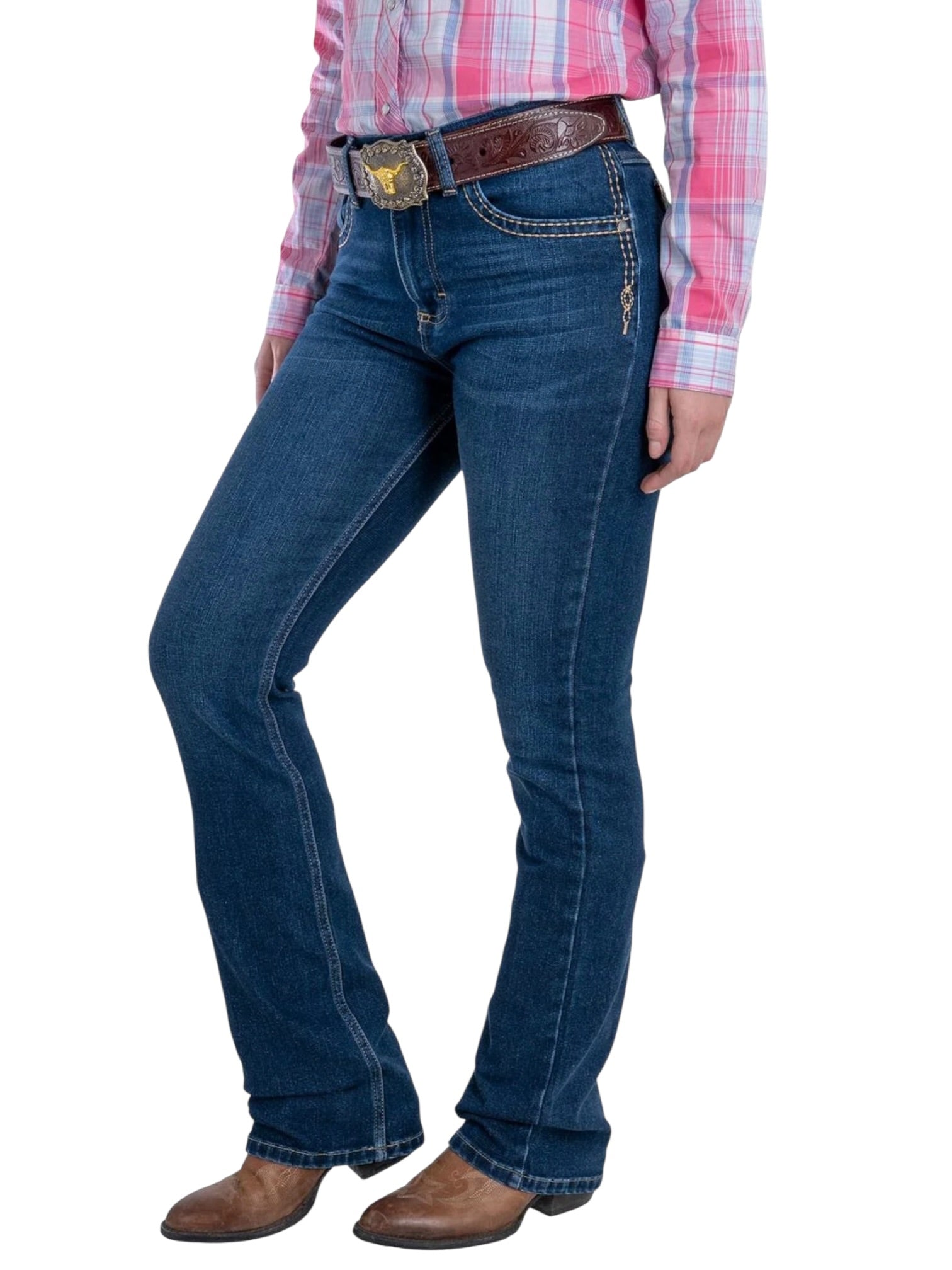 112387093|JEANS HIGH RISE CORTE BOTA
