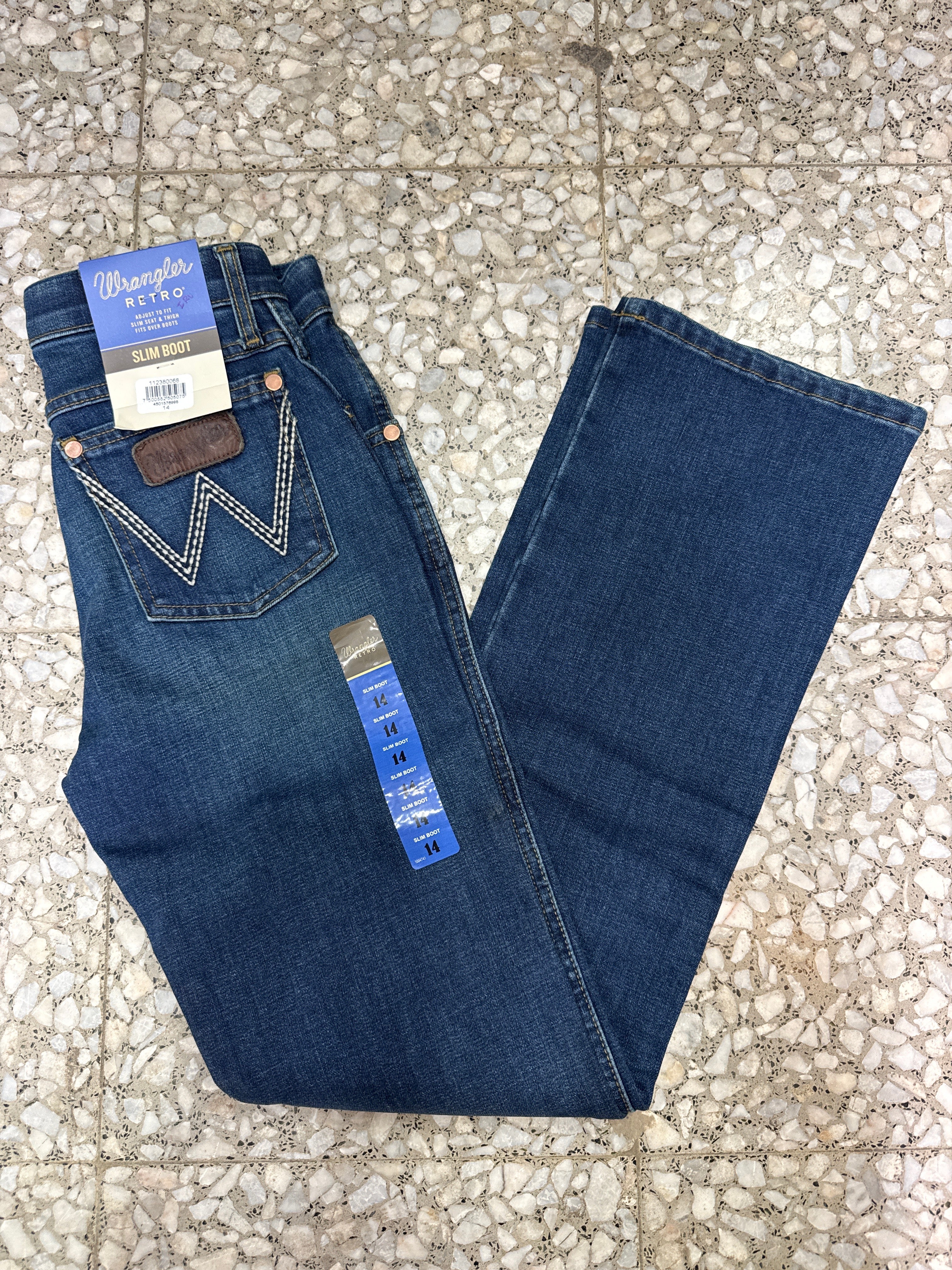 112380068|Pantalon Slim Boot Retro nino