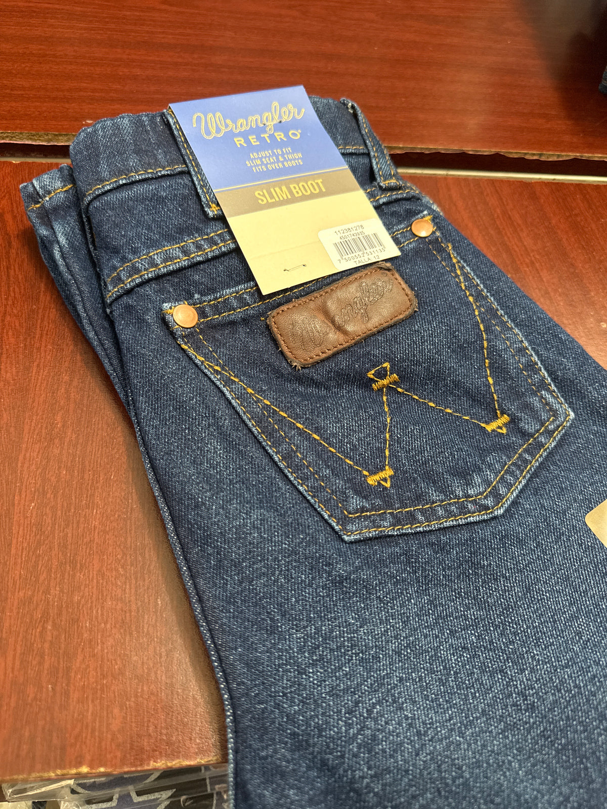 112381278|Pantalon Slim Boot Retro nino