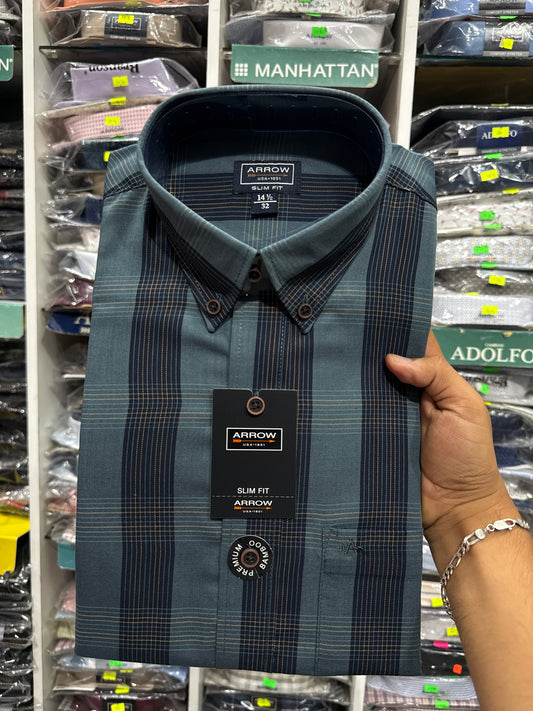2200 DL-CAMISA ARROW PREMIUM SLIM  FIT MANGA LARGA