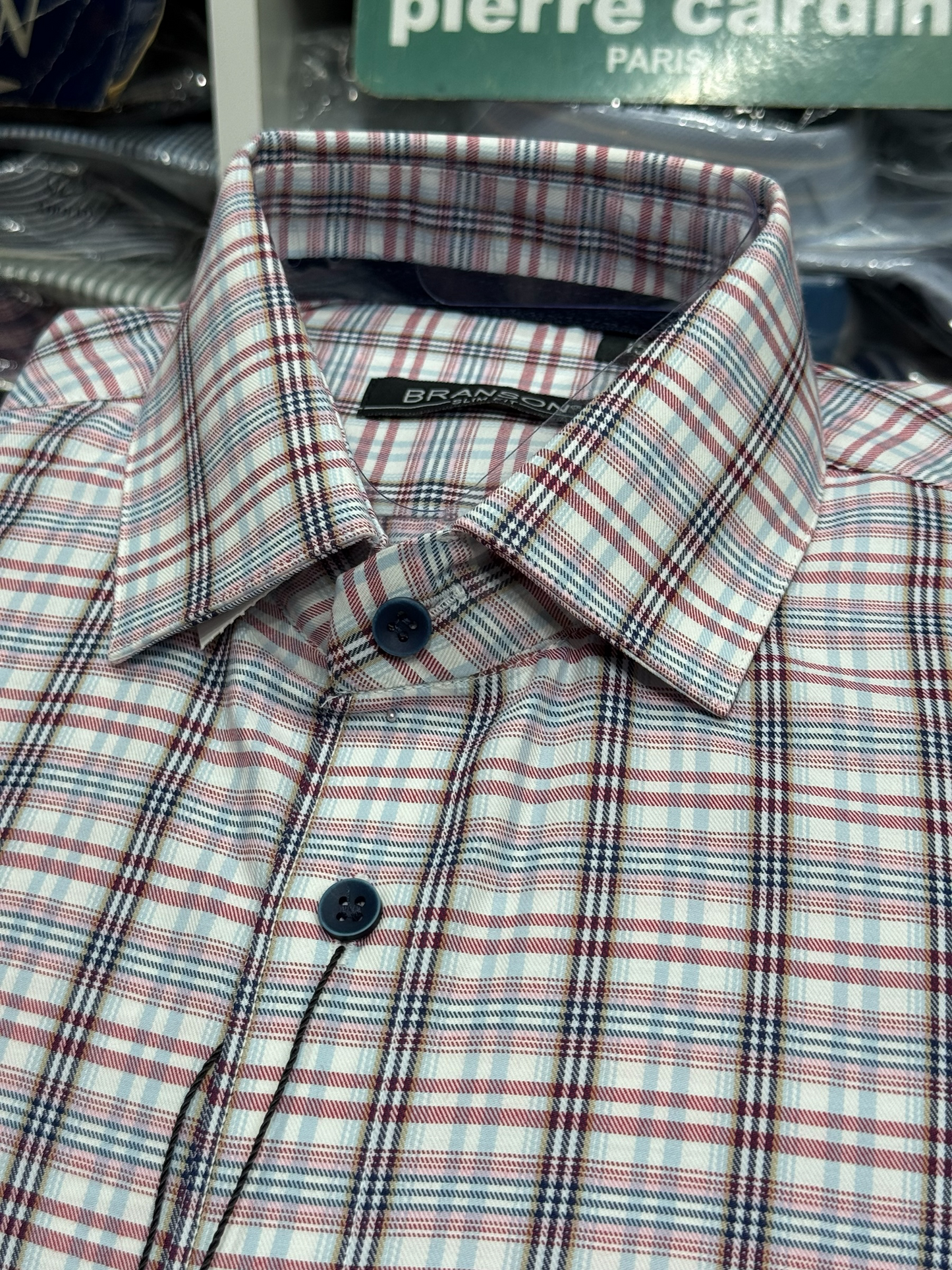 CAMISA BRANSON CUADRO TWILL