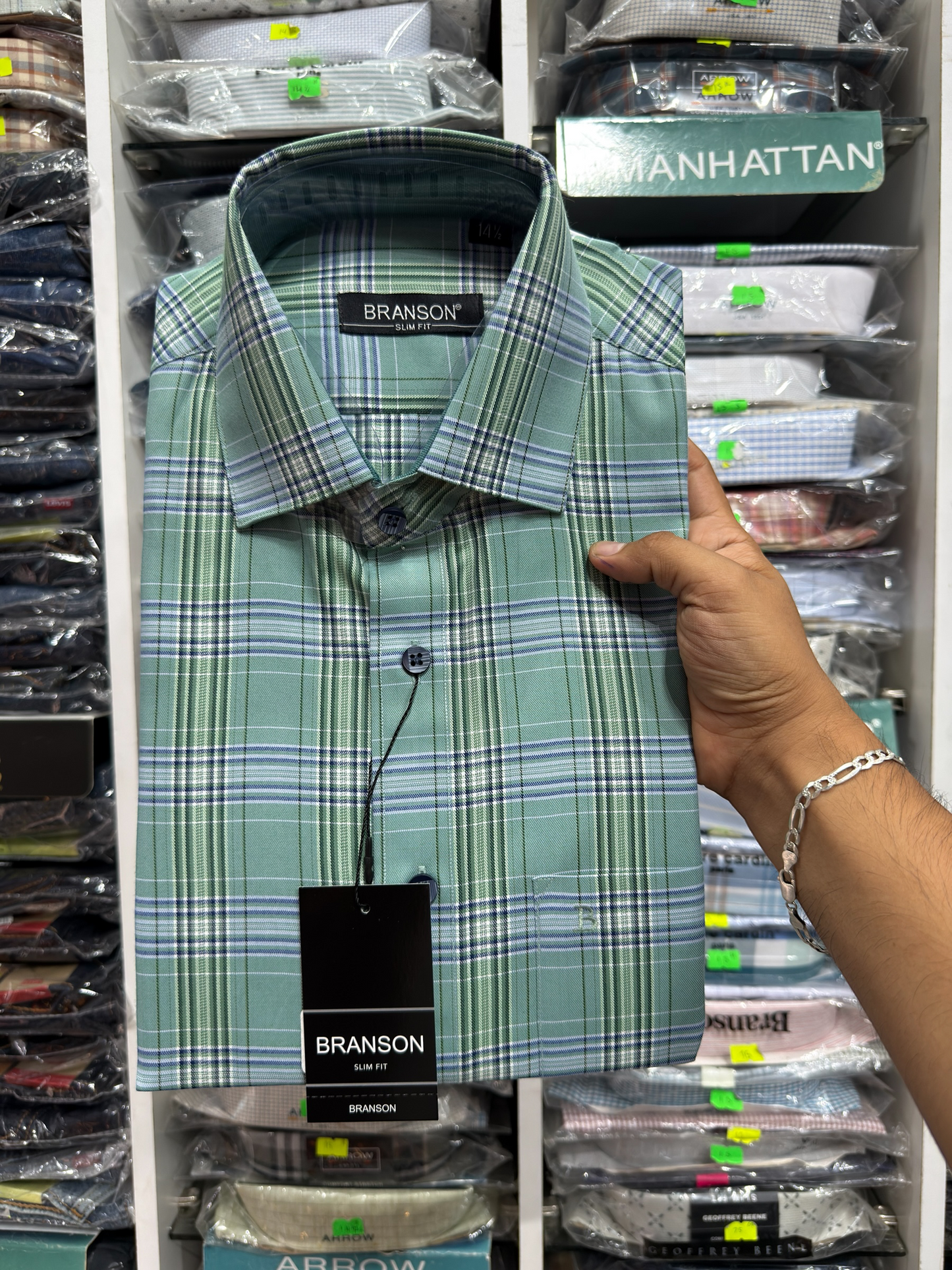 CAMISA BRANSON CUADRO TWILL| 201