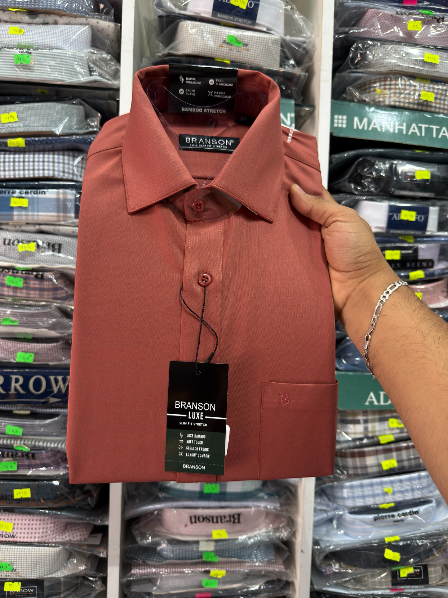 CAMISA BRANSON LUXE BAMBÚ STRETCH|2301