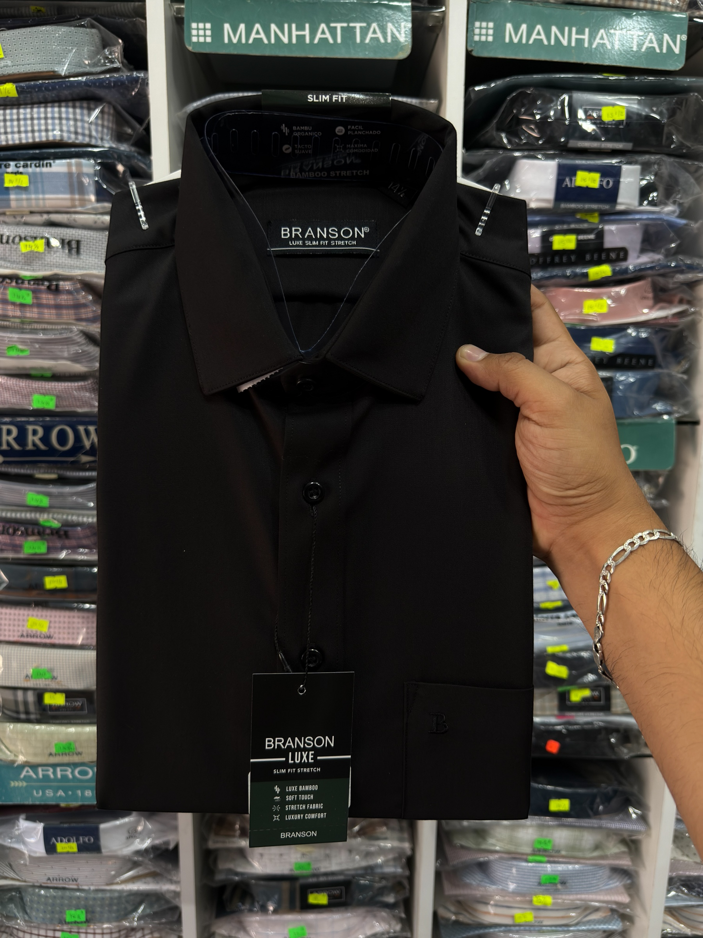 CAMISA BRANSON LUXE BAMBÚ STRETCH|401