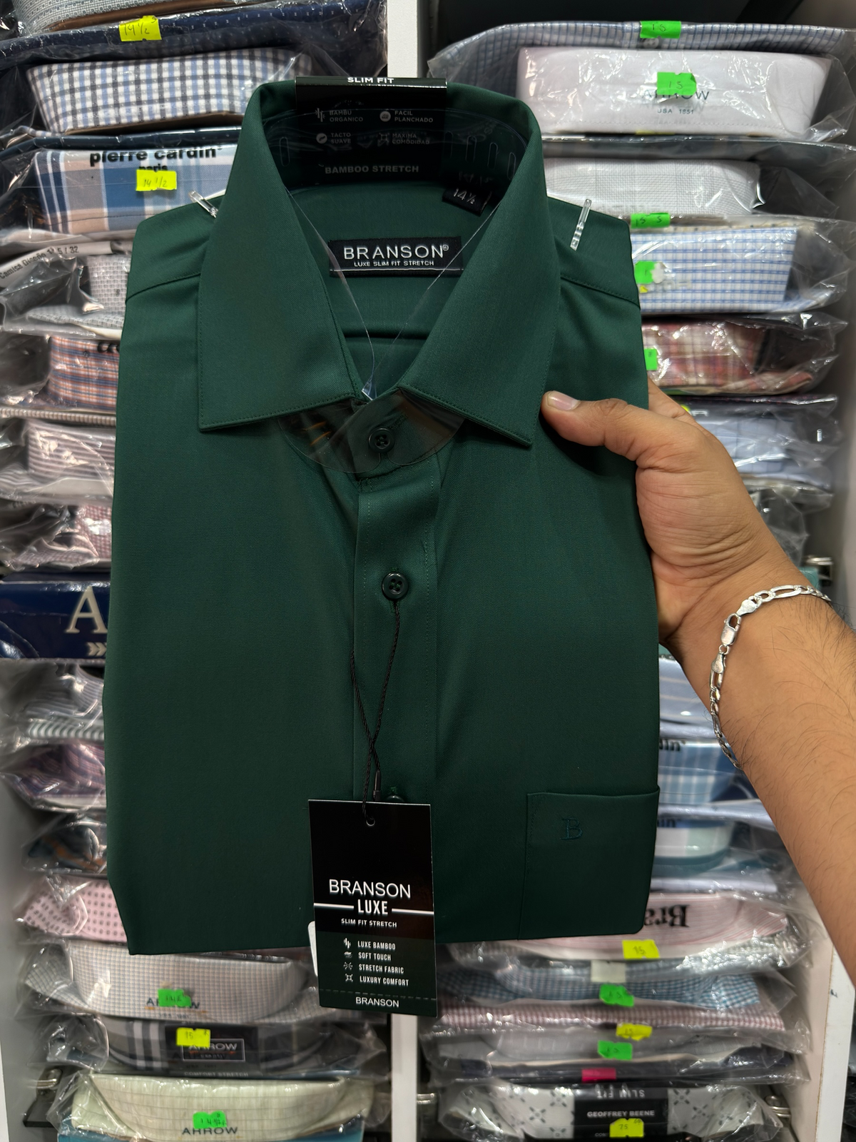 CAMISA BRANSON LUXE BAMBÚ STRETCH|2101