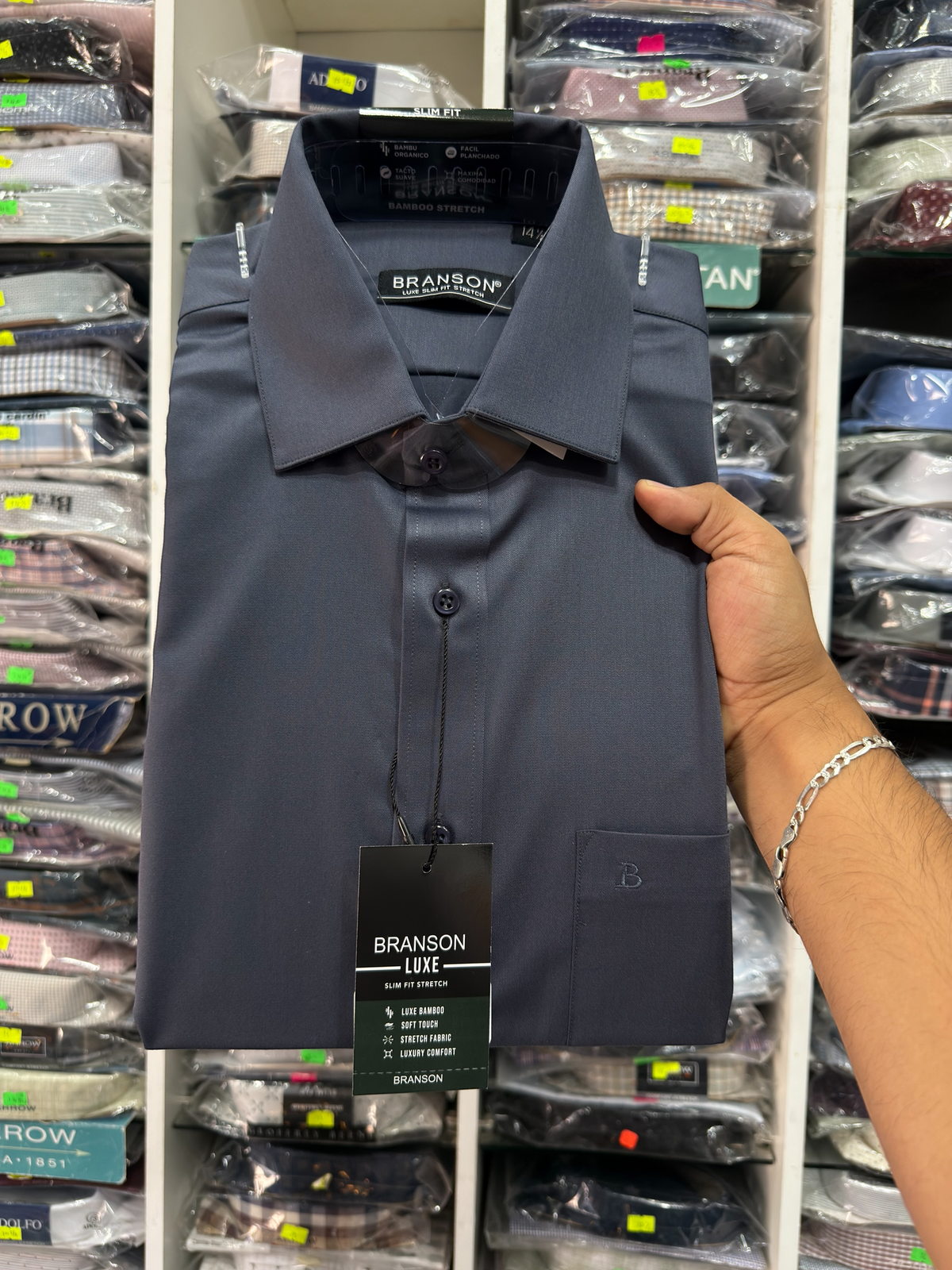 CAMISA BRANSON LUXE BAMBÚ STRETCH|2201